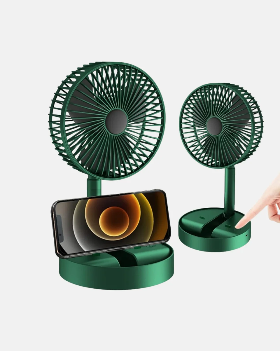 Şarjlı Mini Fan Katlanabilir 3 Hız Ayarlı Taşınabilir Tasarımlı