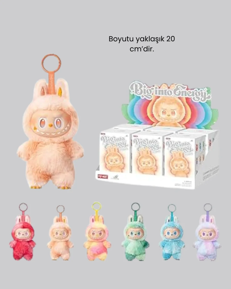 Labubu Peluş Oyuncak – Koleksiyonluk Yumuşak Dekoratif Figür 20 cm