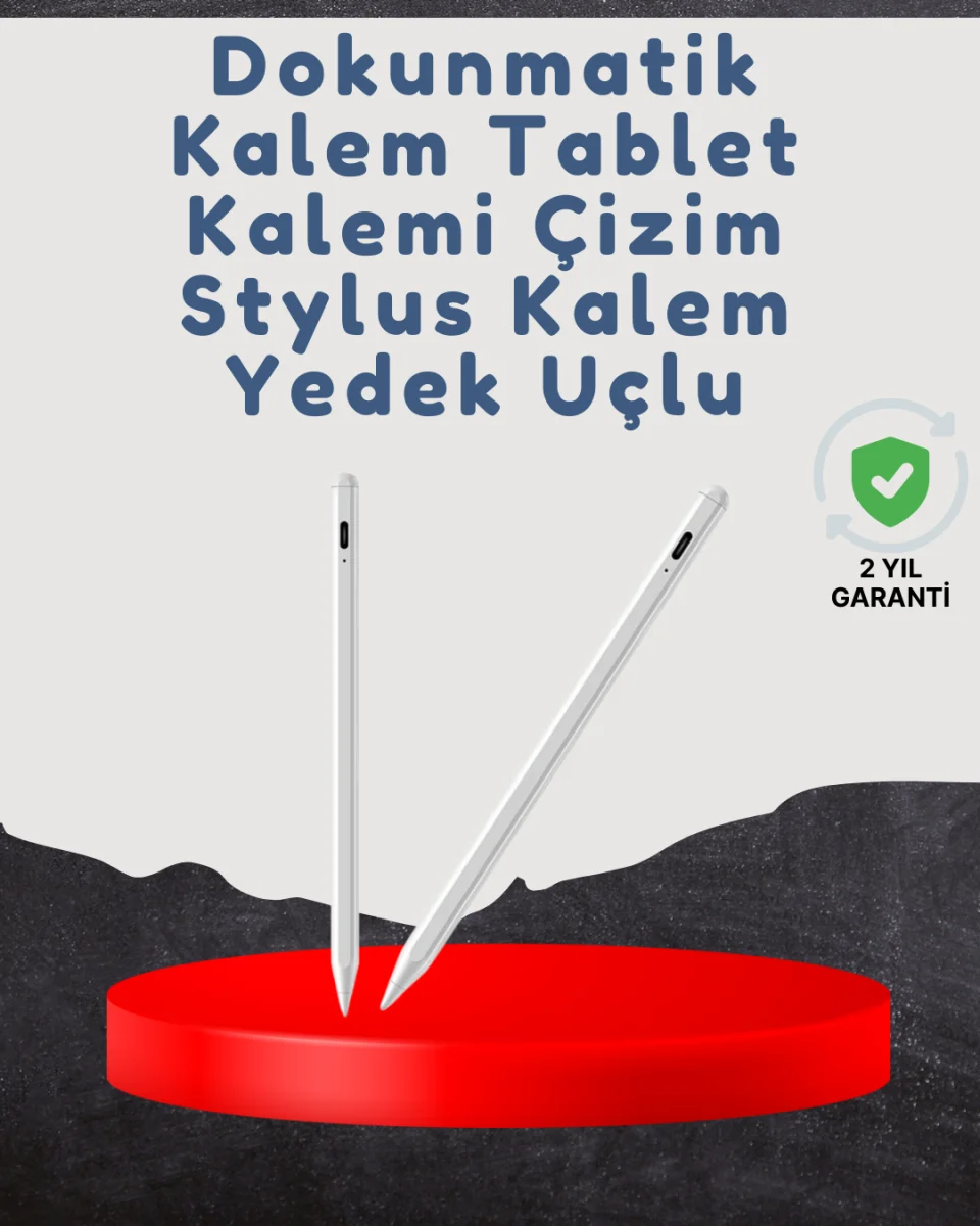 Yüksek Hassasiyetli Eğim Sensörlü Dijital Kalem – USB-C Hızlı Şarjlı