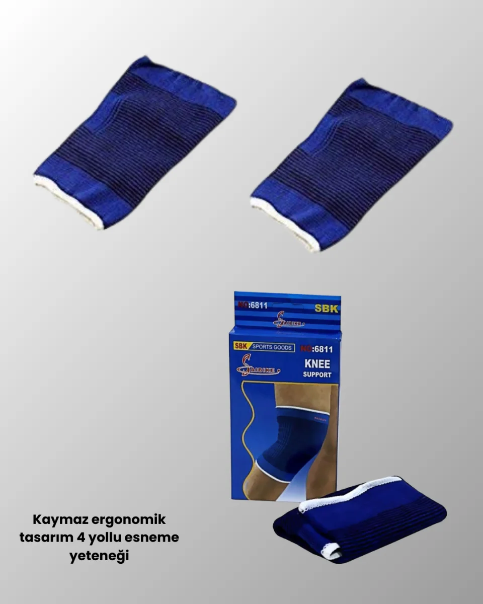 Anti-Slip Diz Bandajı Sporcu Desteklikli Koruyucu Model