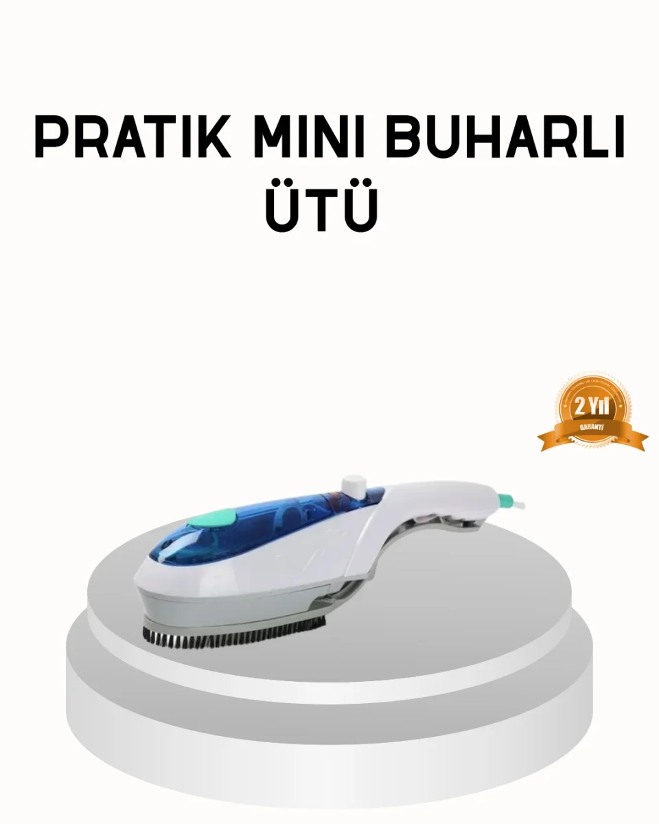 Mini Buharlı Seyahat Ütüsü – Hızlı Isınan, Koku Giderici, Her Kumaşa Uygun Taşınabilir Ütü