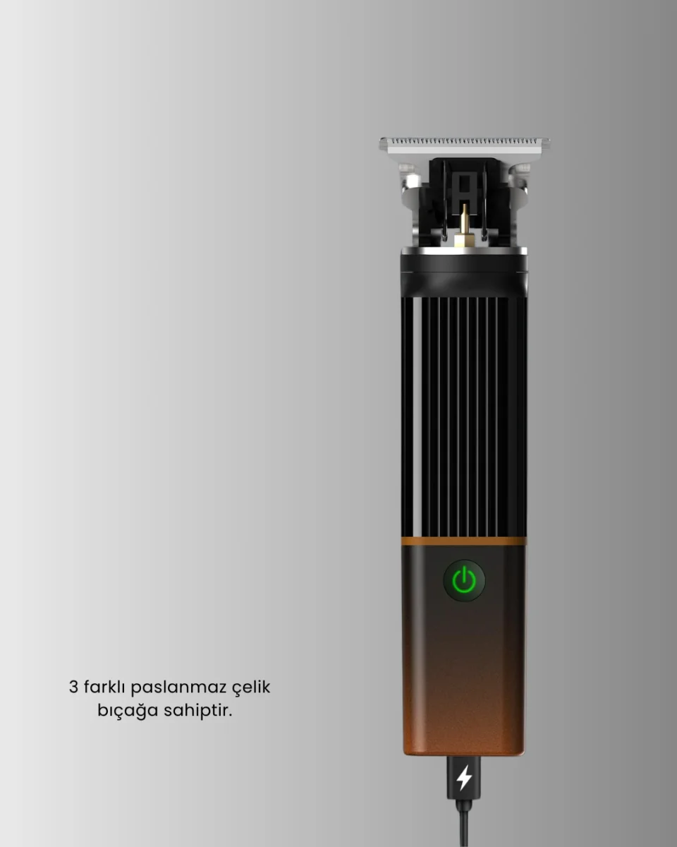 Erkekler İçin 3 in 1 Şarjlı Bakım Seti – 7300 RPM Güçlü Motor ve Sessiz Çalışma
