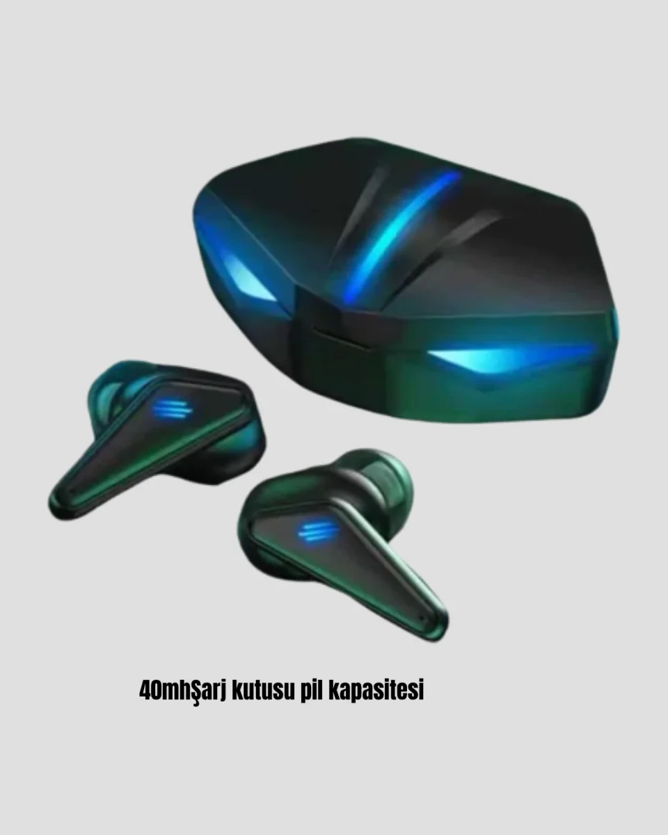 Oyuncu Bluetooth Kulaklık Tam Kablosuz Stereo LED Işıklı