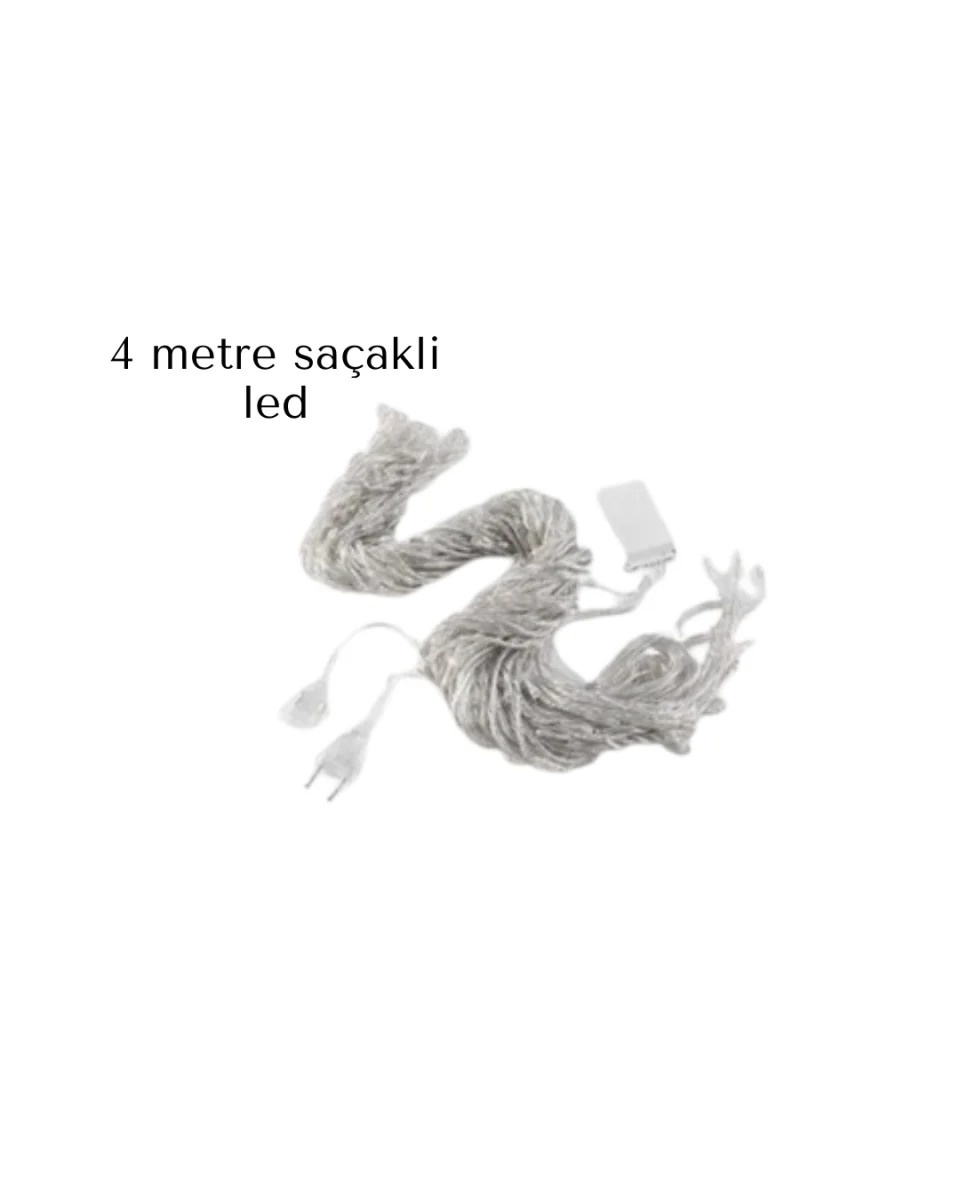 SAÇAKLI 4 METRE PERDE LED
