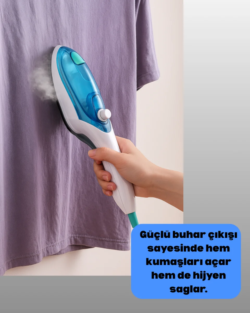 Pratik Buharlı Ütü Askıda Kullanım Kolaylığı