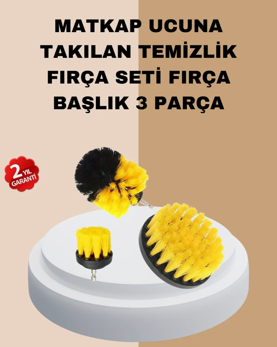 3’lü Matkap Ucu Fırça Takımı Zorlu Kirler İçin