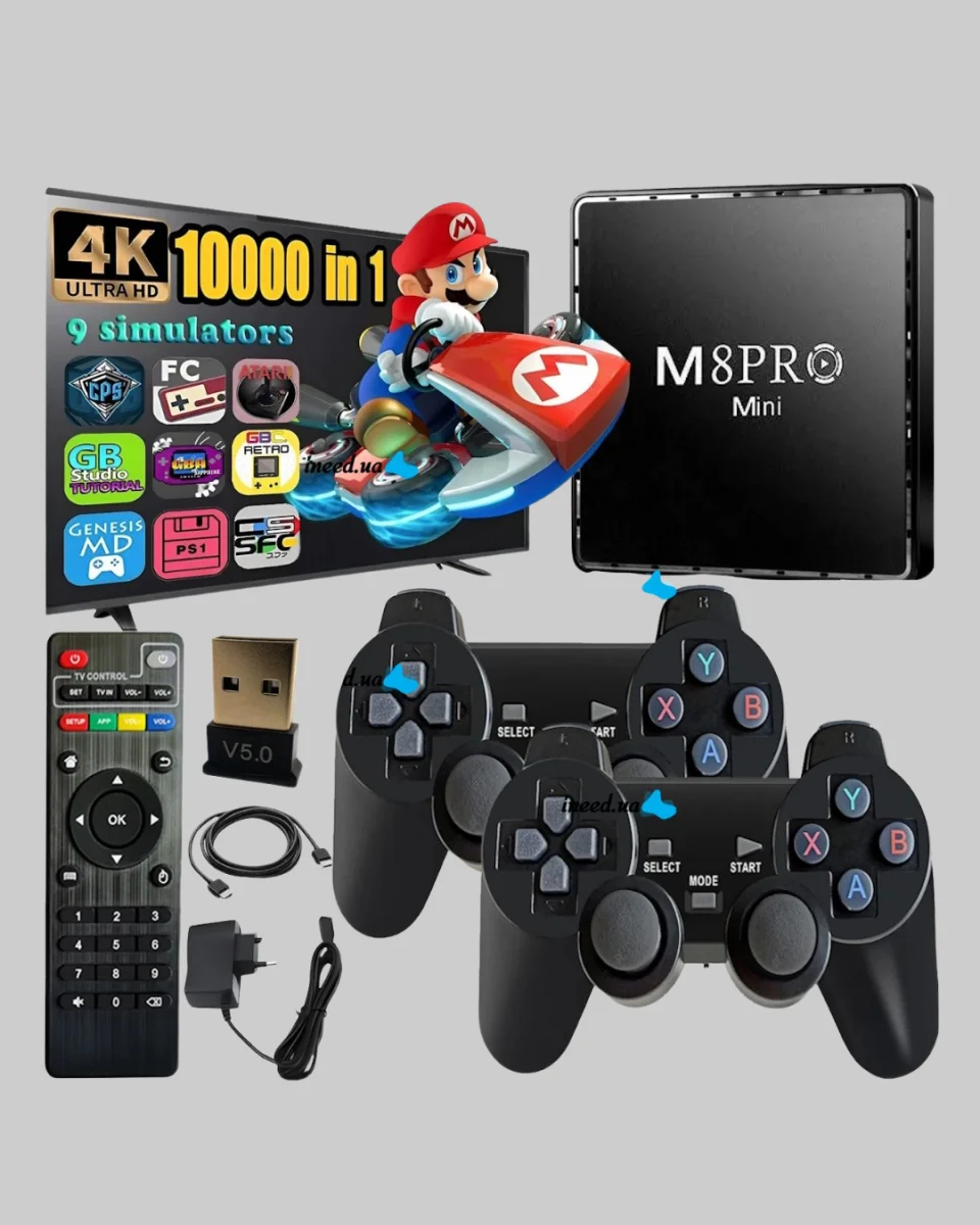 M8Pro Mini 2 10K Android TV Box – Oyun Konsolu ve Akıllı Medya Merkezi