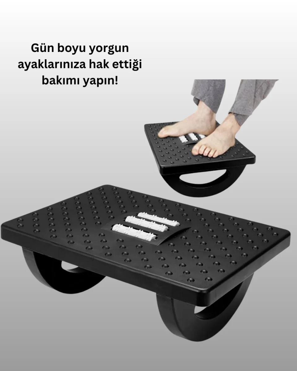 Ofis ve Ev İçin Ayak Dinlendirme Masaj Cihazı – Isıtmalı ve Ayarlanabilir