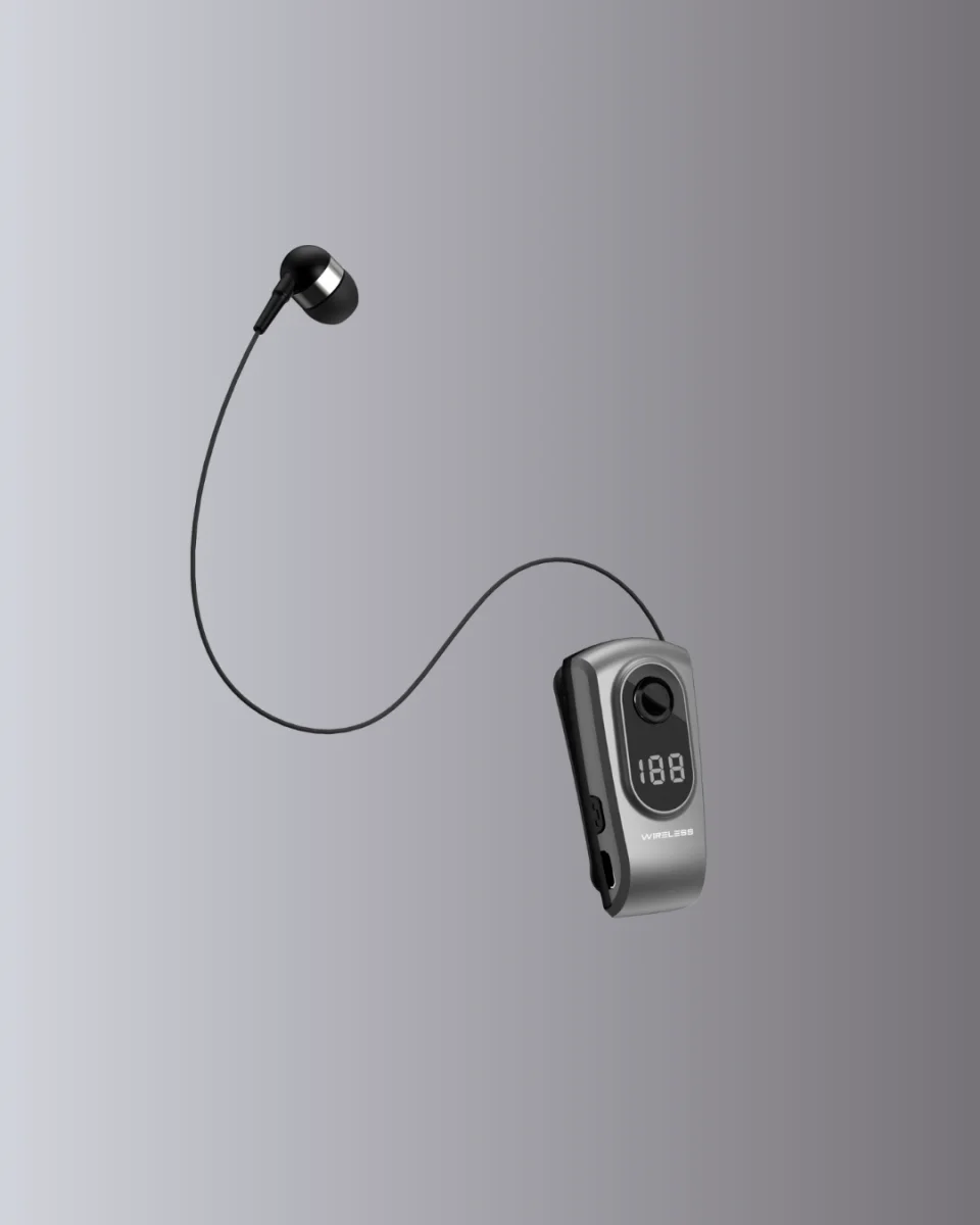 Titreşimli Bluetooth Kulaklık – Uzun Pil Ömrü, Dijital Ekranlı Kablosuz Tasarım