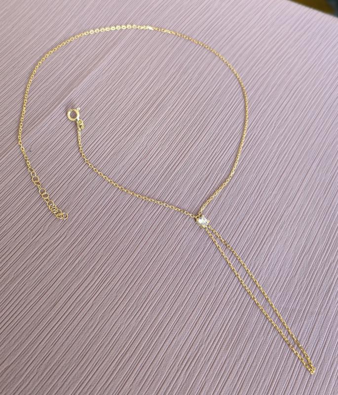 Tek Taşlı Gümüş Şahmeran Bileklik - Gold Renk