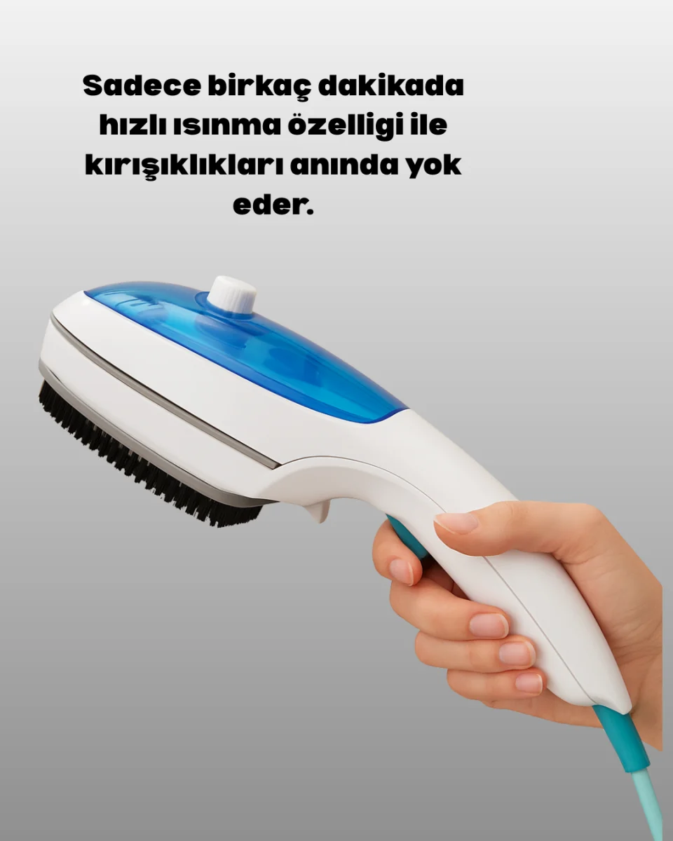 Buharlı Pratik Ütü Seyahat Tipi Kırışıklık Giderici
