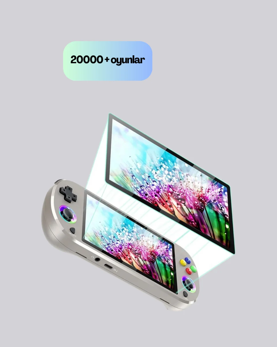 RGB Işıklı Joystickli El Tipi Oyun Cihazı