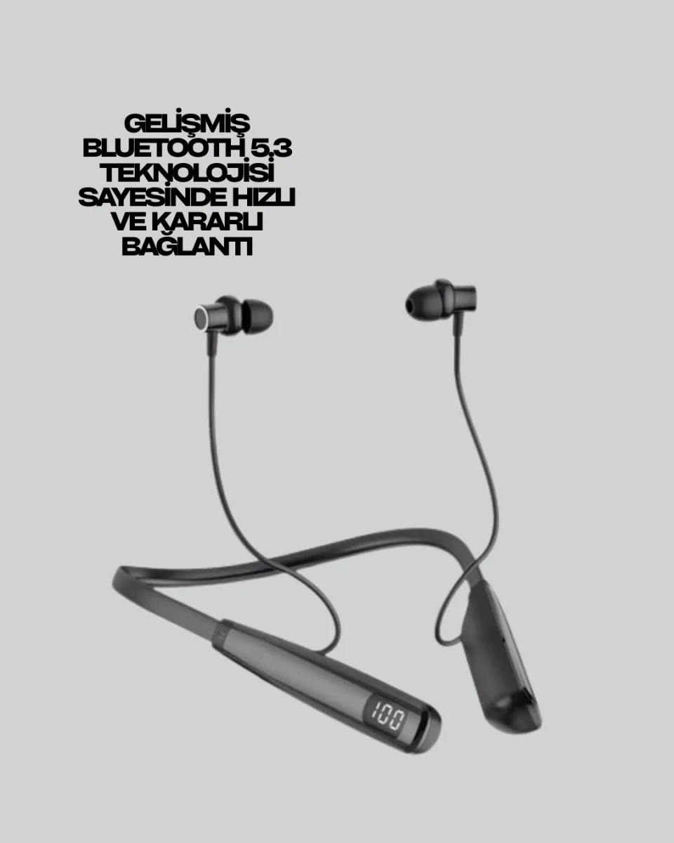 Uzun Süreli Kullanım Boyun Askılı Kablosuz Kulaklık – Hızlı Şarj, Ergonomik Tasarım