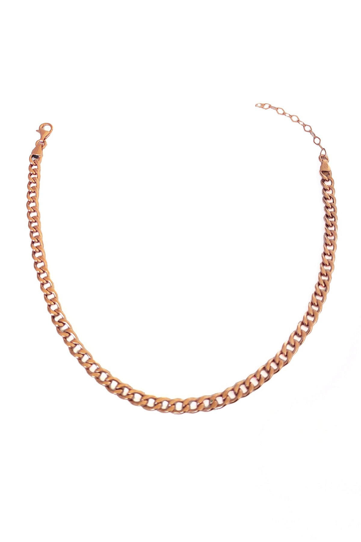 Taşsız Gümüş Gurmet Zincir Model Choker Kolye