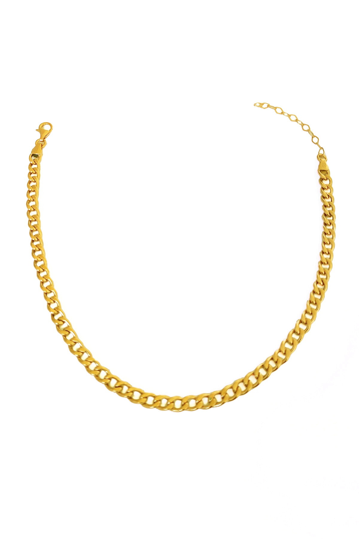 Taşsız Gümüş Gurmet Zincir Model Choker Kolye