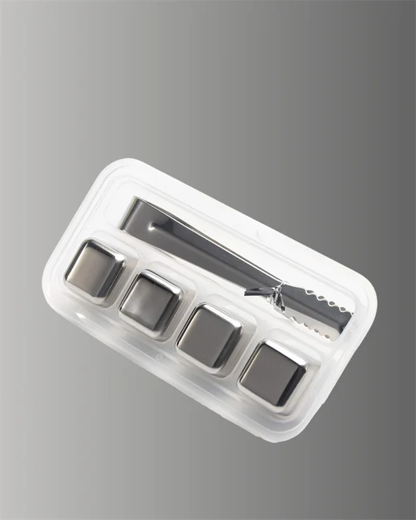 Hızlı Soğutma Özellikli Paslanmaz Metal Buz Küpü Takımı