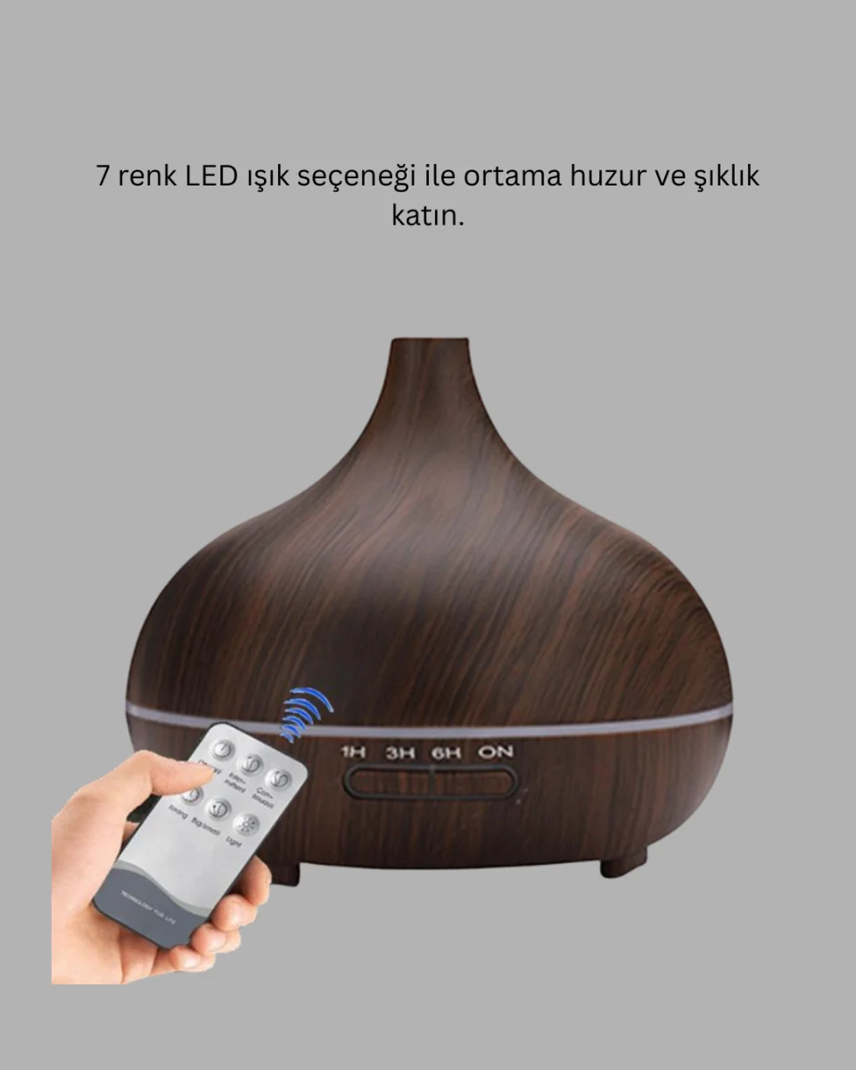 LED Işıklı Sessiz Çalışan Soğuk Buhar Nemlendirici