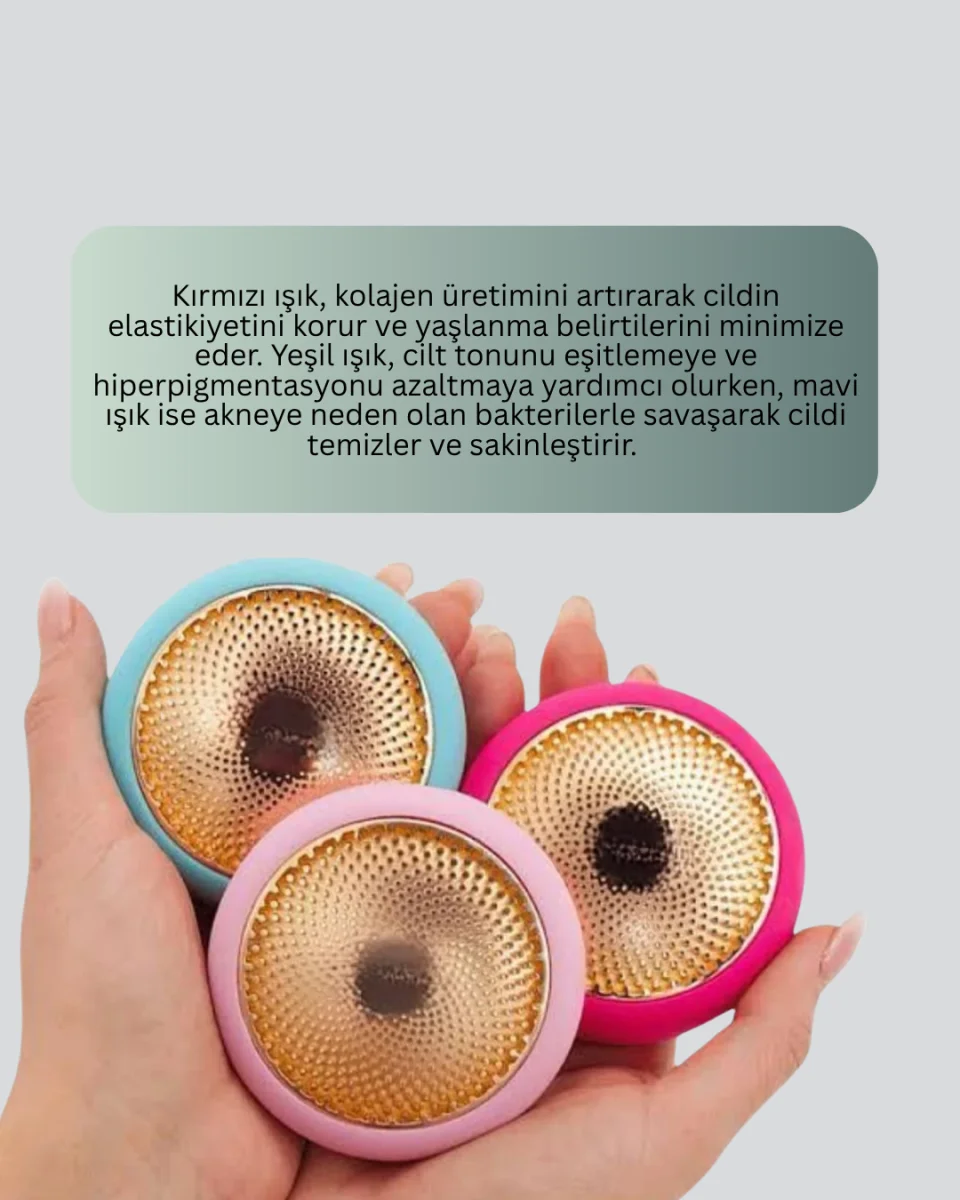 UFO Mini LED Işık Terapili ve Termoterapili Cilt Bakım Cihazı