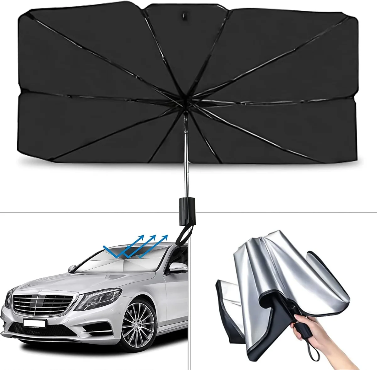 Mercedes CLA, Audi A5, BMW 4 Serisi, VW Arteon, Toyota Camry Uyumlu Oto Şemsiye