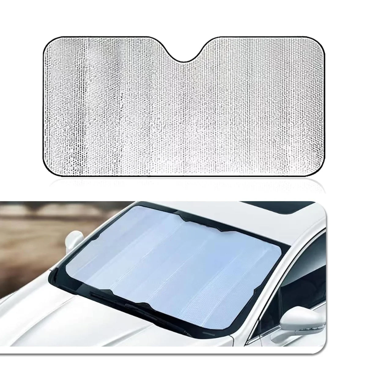 Katlanabilir Araç Ön Cam Güneşlik Isı ve Işık Önleyici Honda Civic Peugeot 3008 Volkswagen Passat Nissan Qashqai