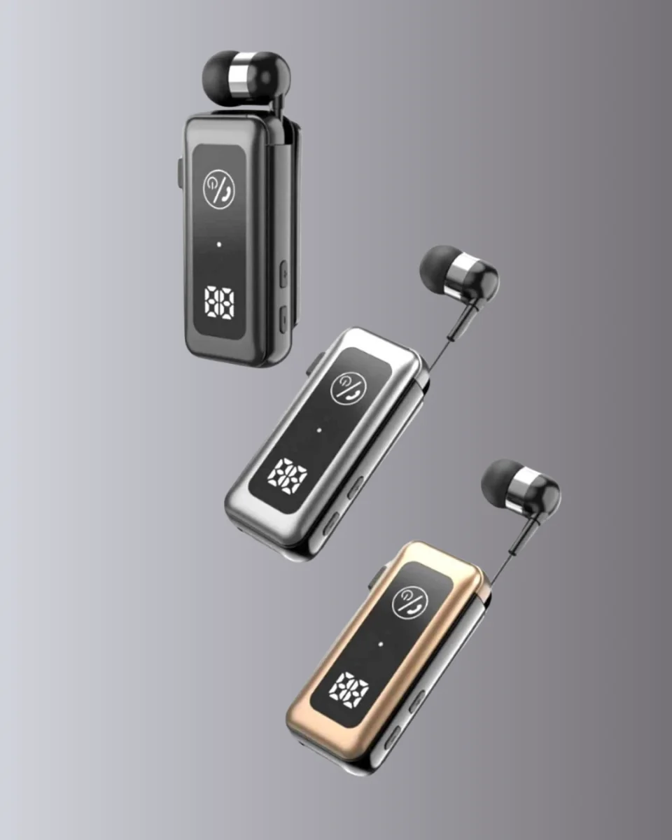 Dijital Ekranlı ve Hızlı Şarjlı Bluetooth 5.2 Makaralı Kulaklık