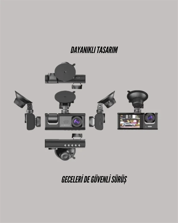 TA-01 LCD Ekranlı Gece Görüşlü Araç Kamerası