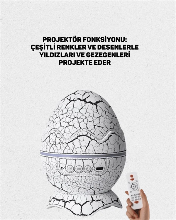 Yıldız Gökyüzü Efektli Çok Modlu Gece Işığı