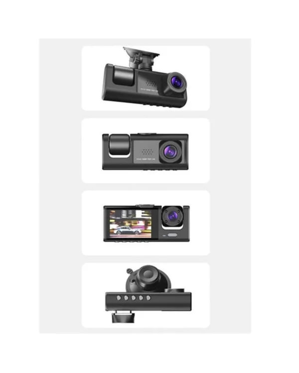 3 Kameralı Dashcam Sistem – Geri Görüş Yardımı, Park Koruması ve G-Sensör