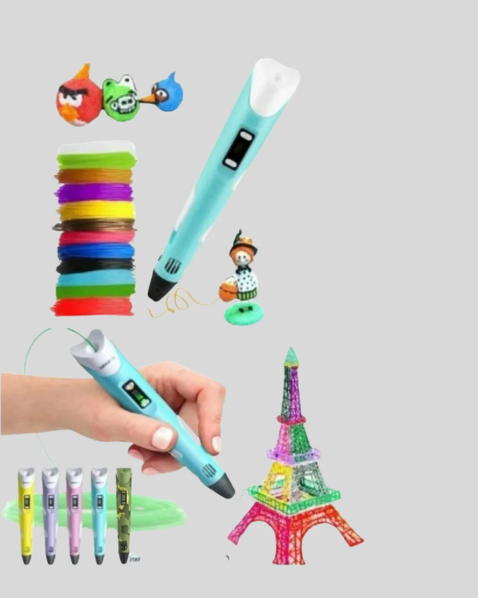 ABS ve PLA Filament Destekli 3D Yazıcı Kalem