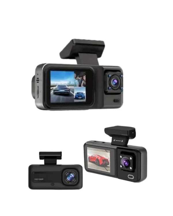 Tam Kapsamlı Araç Güvenliği: 3 Kameralı Full HD Kayıt Sistemi ile Ön, İç ve Arka Görüş