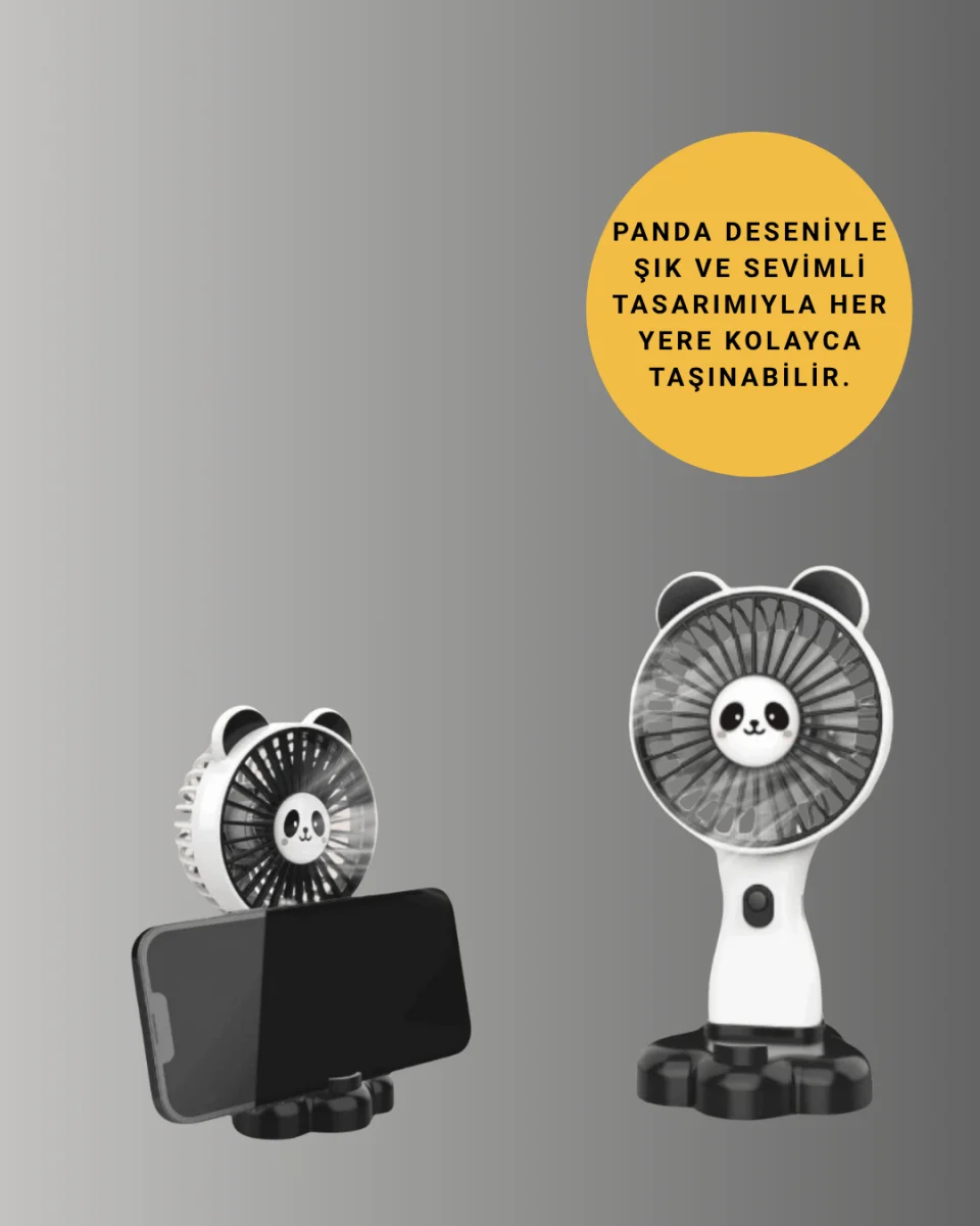 Şarj Edilebilir Taşınabilir Mini Vantilatör – USB Uyumlu