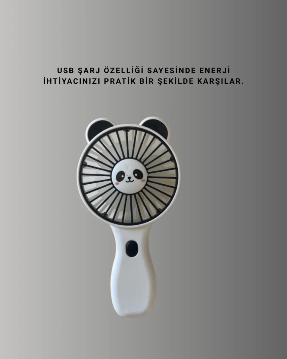 Şarj Edilebilir Taşınabilir Mini Vantilatör – USB Uyumlu