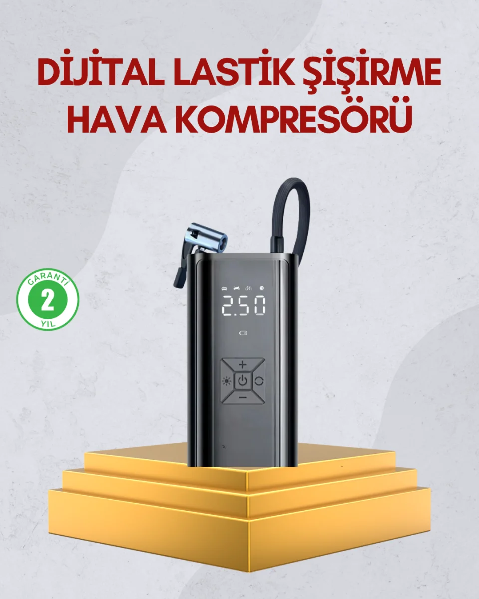 Kablosuz Kullanımlı Dijital Kontrollü Taşınabilir Şişirme Cihazı