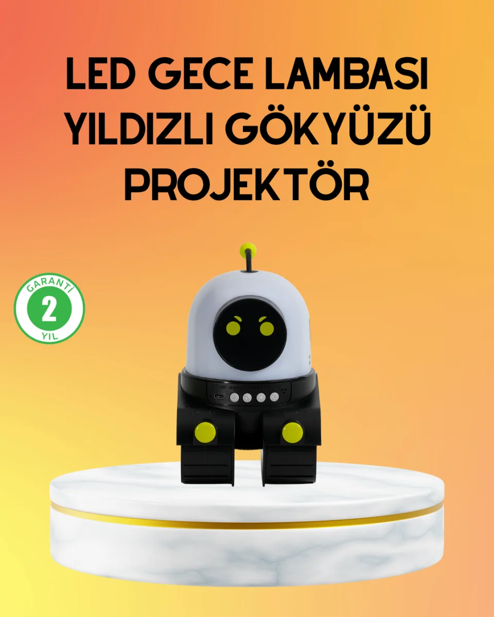 Taşınabilir Lityum Bataryalı Led Gece Lambası ve Projektör