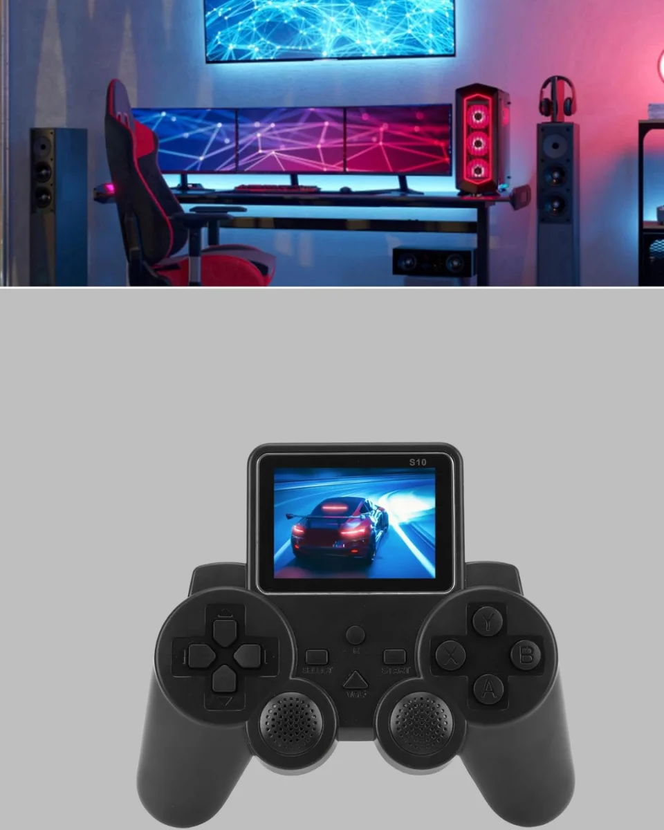 2025 A Kalite S10 Gamepad 520 Oyunlu TV Bağlantılı Retro Atari Konsolu
