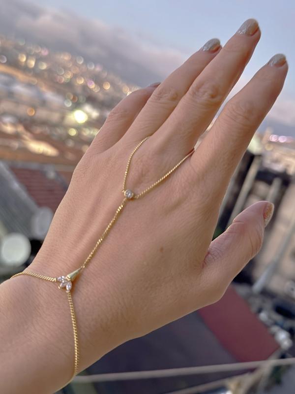 Modern Tasarım Gurmet Zincir Gümüş Şahmeran Bileklik – 925 Ayar - Gold Renk