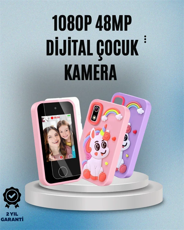 1080p HD Video Kaydı ve 2,8” Dokunmatik Ekran – Çocuklar İçin Gerçekçi Görüntü Deneyimi
