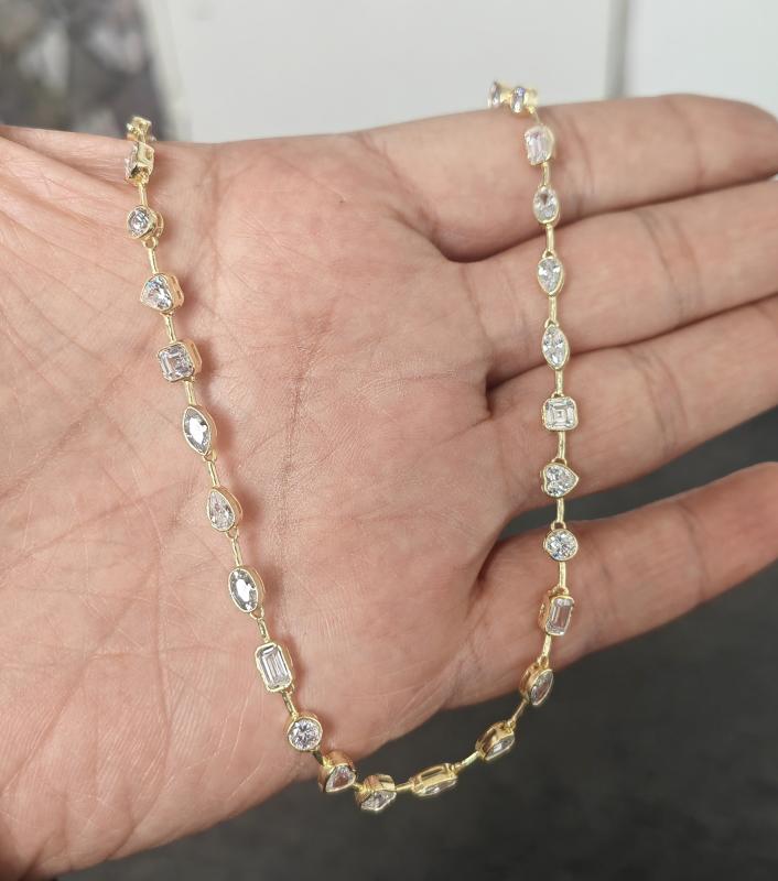 Gösterişli Mix Taşlı Gümüş Kolye | 925 Ayar Renkli Kadın Takısı