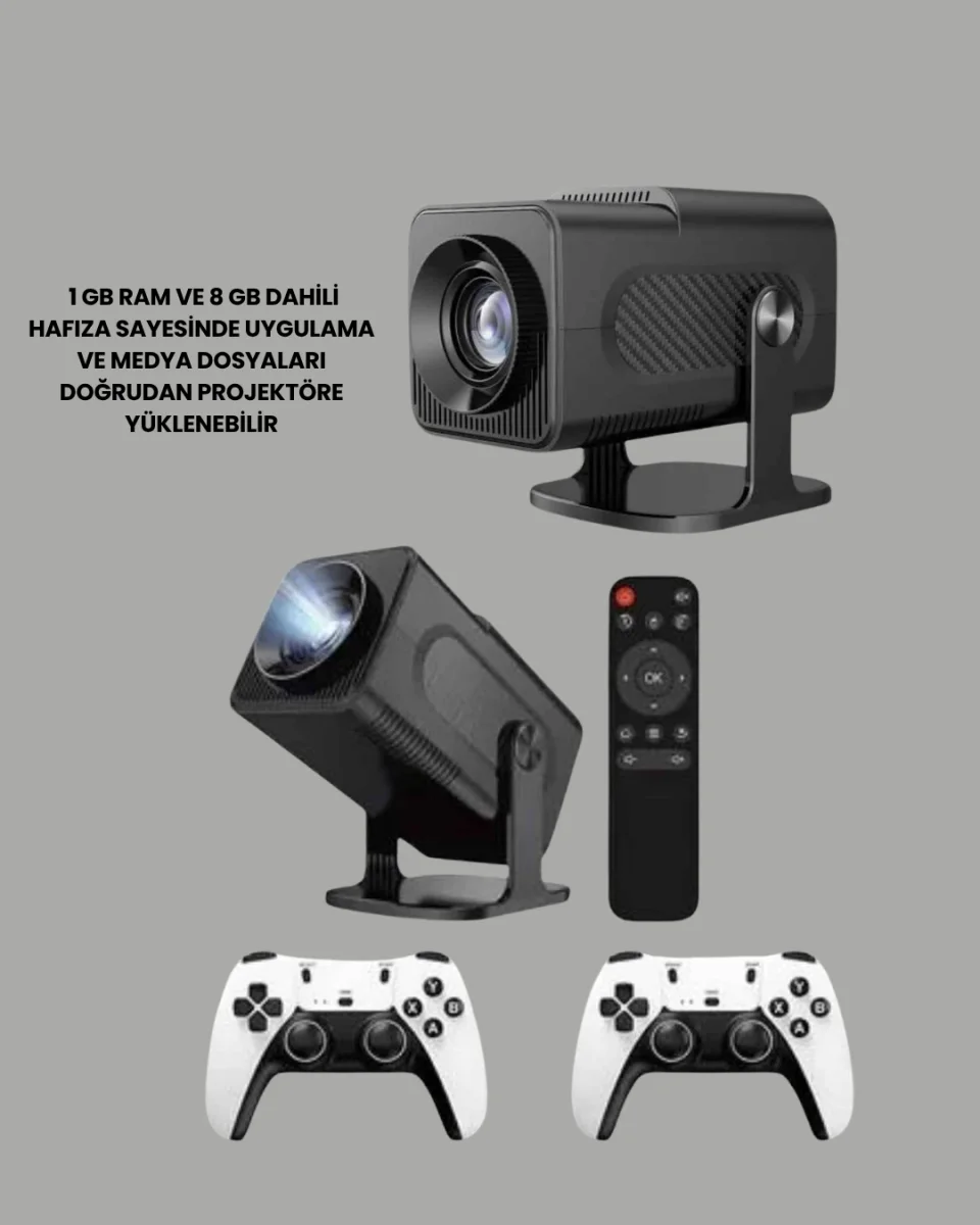 450 ANSI Lümen, 4K Destekli Kompakt Ev Projektörü