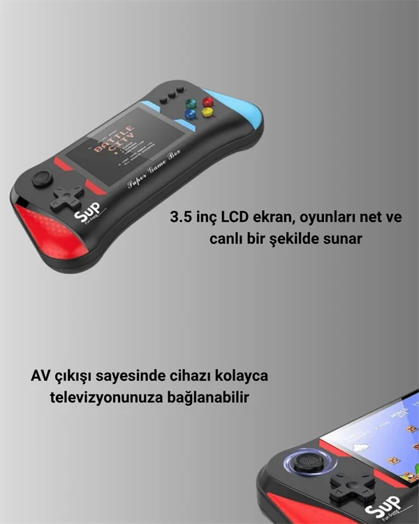 Şarjlı Taşınabilir Oyun Konsolu – X7M Retro Game Box