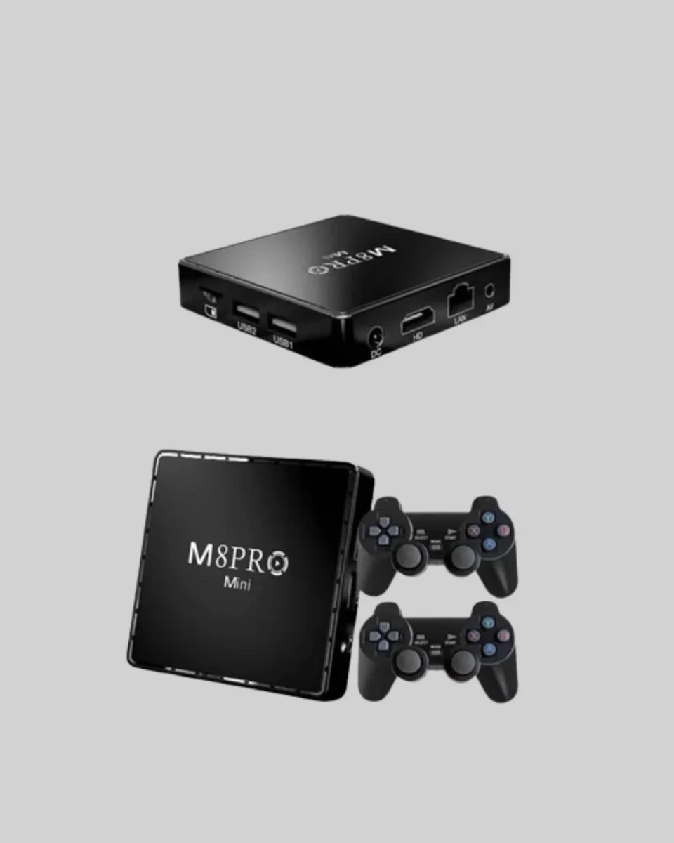 M8Pro Android TV Box ve Retro Oyun Konsolu 64GB