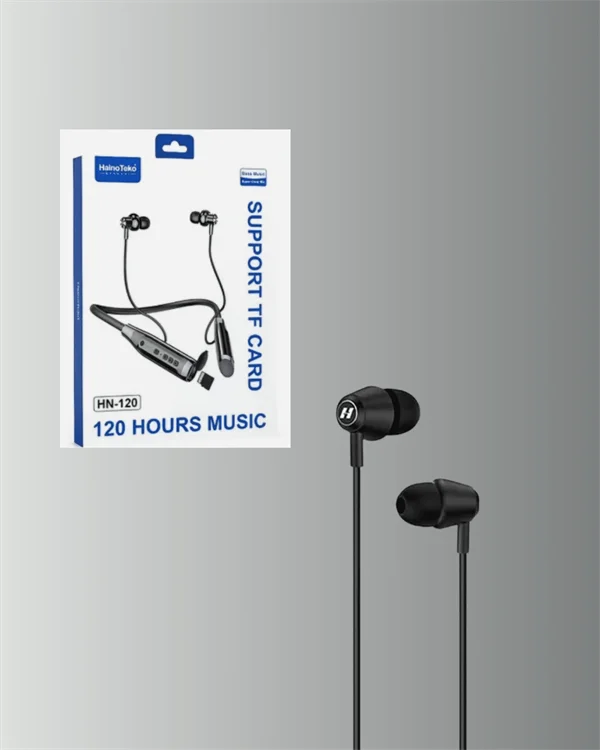 120 Saat Pil Ömrüyle Boyun Askılı Bluetooth Kulaklık – Spor ve Günlük Kullanım İçin
