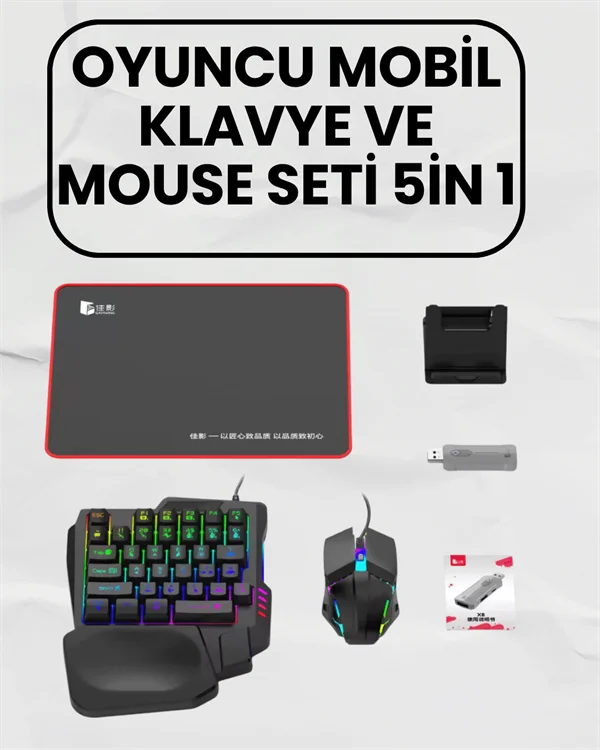 Bluetooth 5.3 Mobil Oyun Aksesuar Seti – PUBG Uyumlu