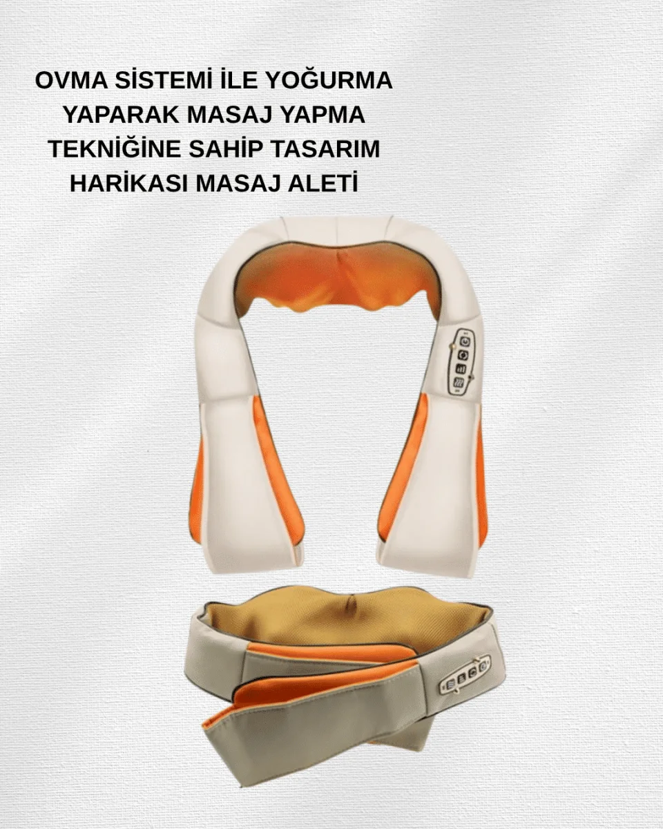Ovmalı Isıtmalı Elektrikli Masaj Aleti – Boyun, Sırt, Bel, Omuz ve Bacak İçin Profesyonel Masaj Aleti