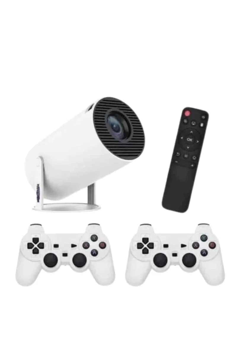 4K Wireless Çift Kollu Kumandalı Oyun Projeksiyonu Retro Video Oyunu