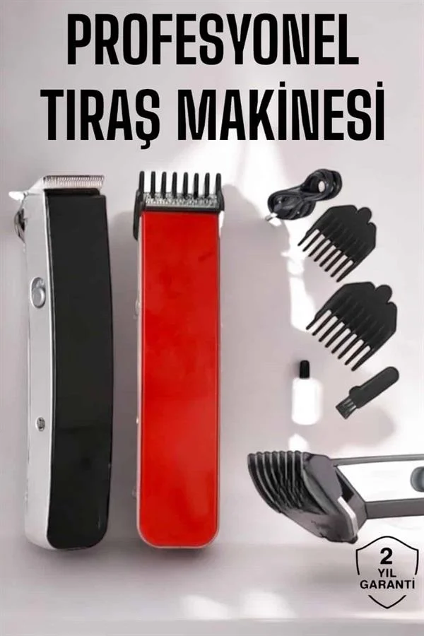 Paslanmaz Çelik Şarjlı Tıraş Makinesi Pratik ve Keskin Performans