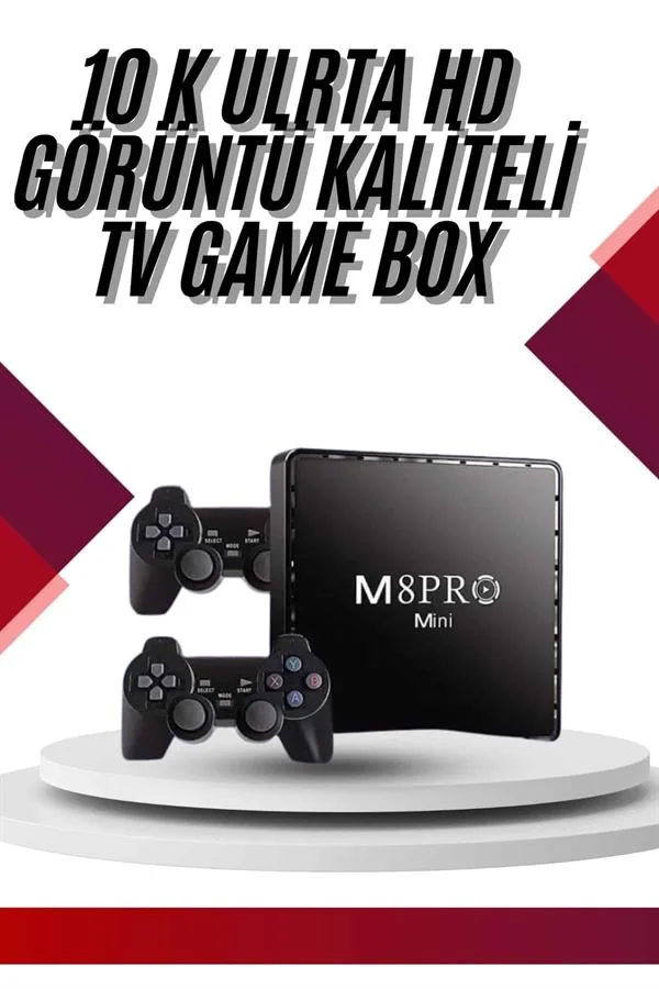 10K Ultra Hd Video Oyun Konsolu Android Tv Box 2.4g Game Stick
