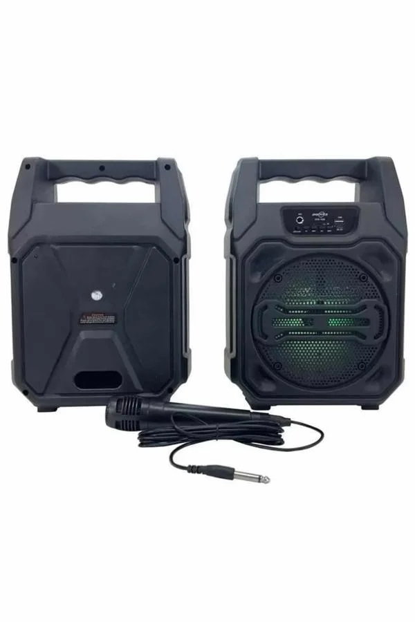 Karaoke Mikrofonlu Fm Radyolu Bluetooth Hoparlör Yüksek Ses Kaliteli