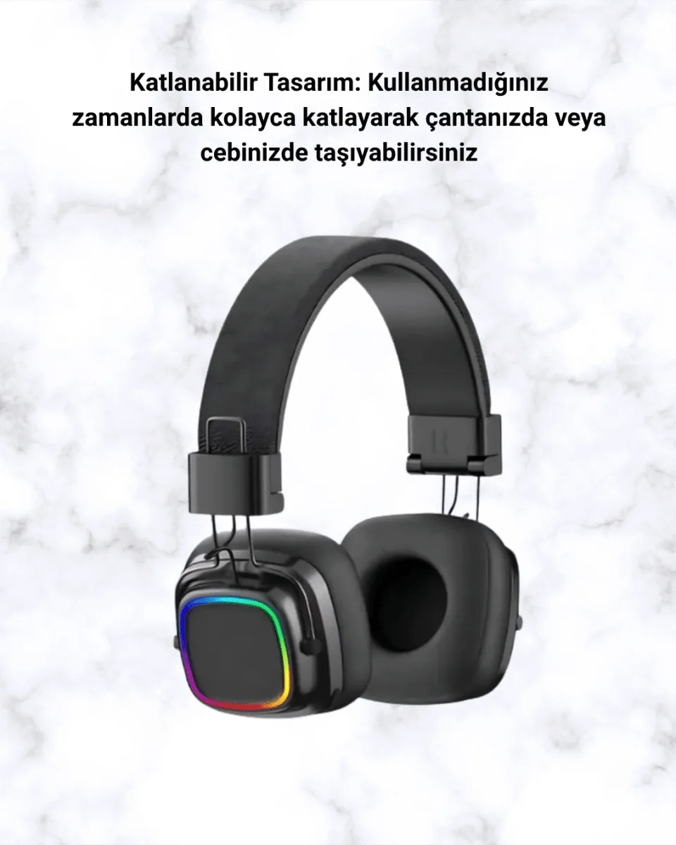 Yüksek Ses Kaliteli Kablosuz Kulak Üstü Kulaklık – BT 5.3