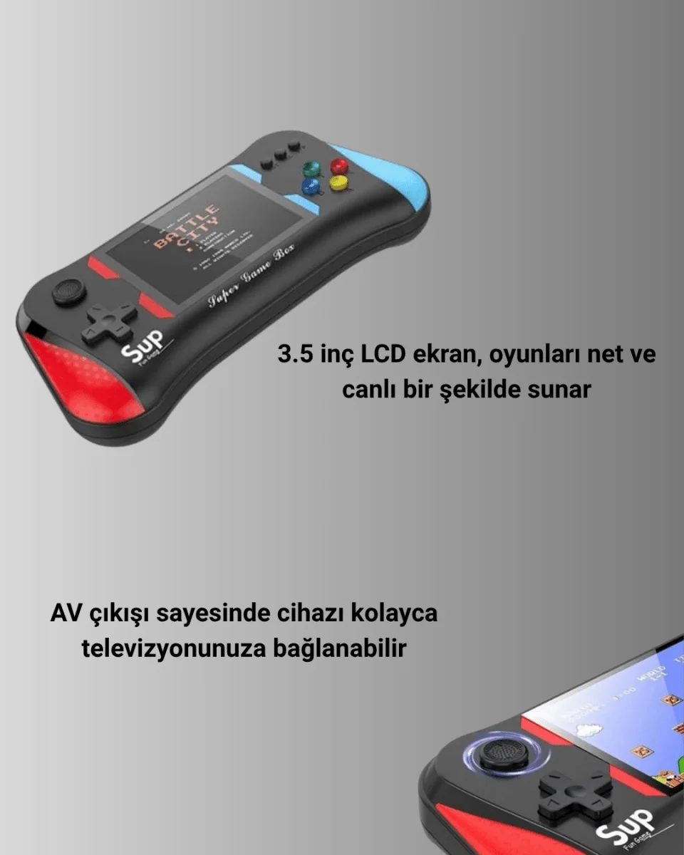Şarjlı Taşınabilir Oyun Konsolu – X7M Retro Game Box